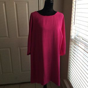 Gianni Bini HOT PINK cape style dress Medium